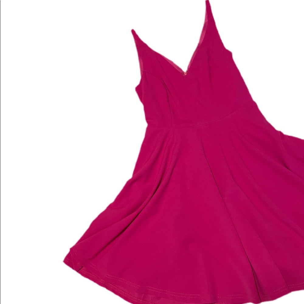 Fuschia Pink Lulu’s Skater Dress